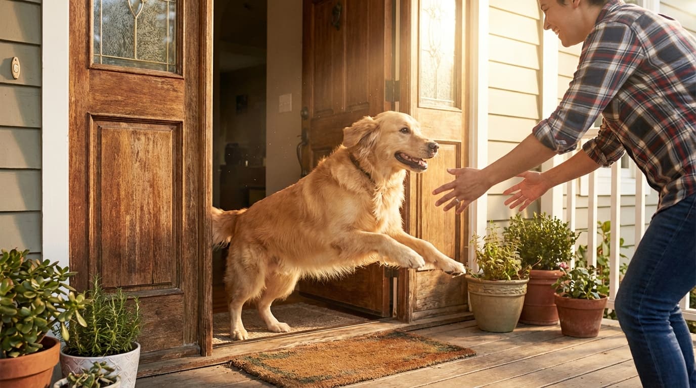Stop Your Dog from Jumping on Everyone: The Excited Greeter Problem